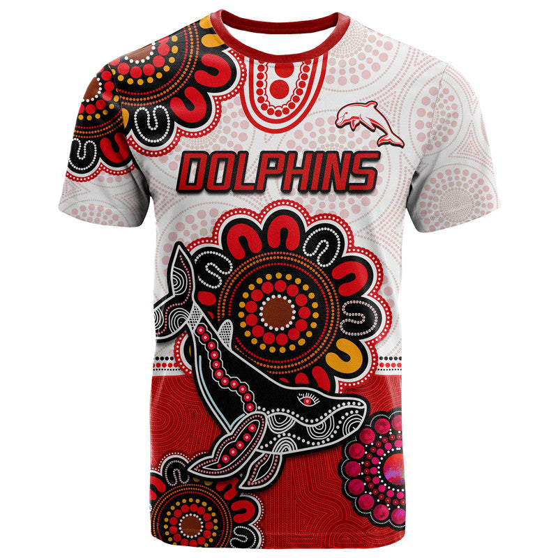 custom-personalised-dolphins-rugby-t-shirt-indigenous-circles-and-waves-white
