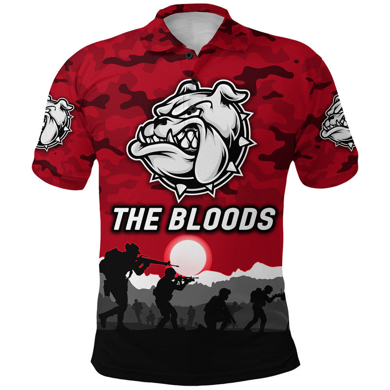 custom-personalised-west-football-club-alice-springs-anzac-polo-shirt-the-bloods-simple-style-red