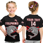 Custom Text And Number Dolphins Rugby T Shirt Sporty Style Ver.03 LT14