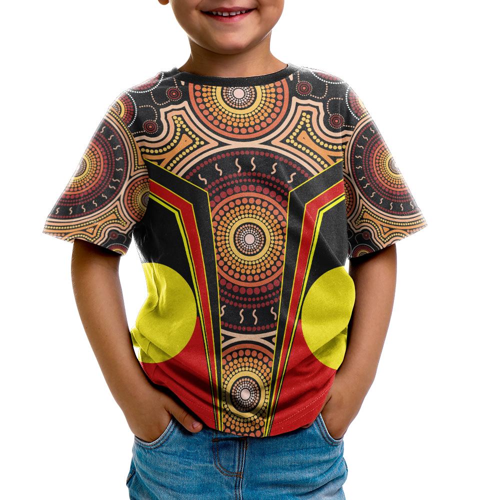 t-shirt-kid-aboriginal-with-dot-painting-art