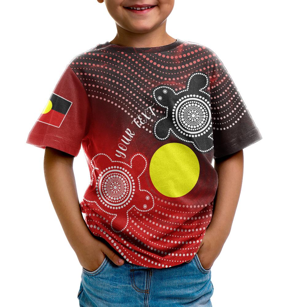 custom-aboriginal-t-shirts-kid-indigenous-circle-dot-painting-style
