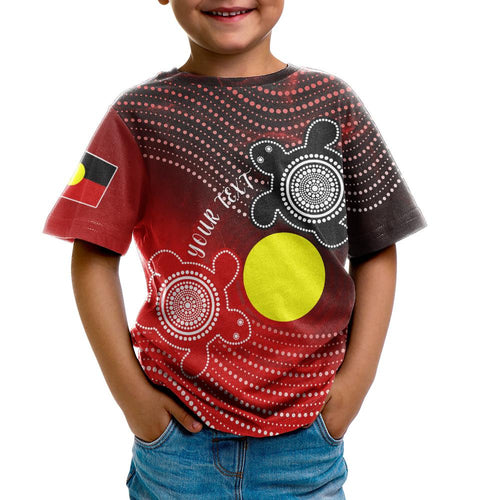 custom-aboriginal-t-shirts-kid-indigenous-circle-dot-painting-style