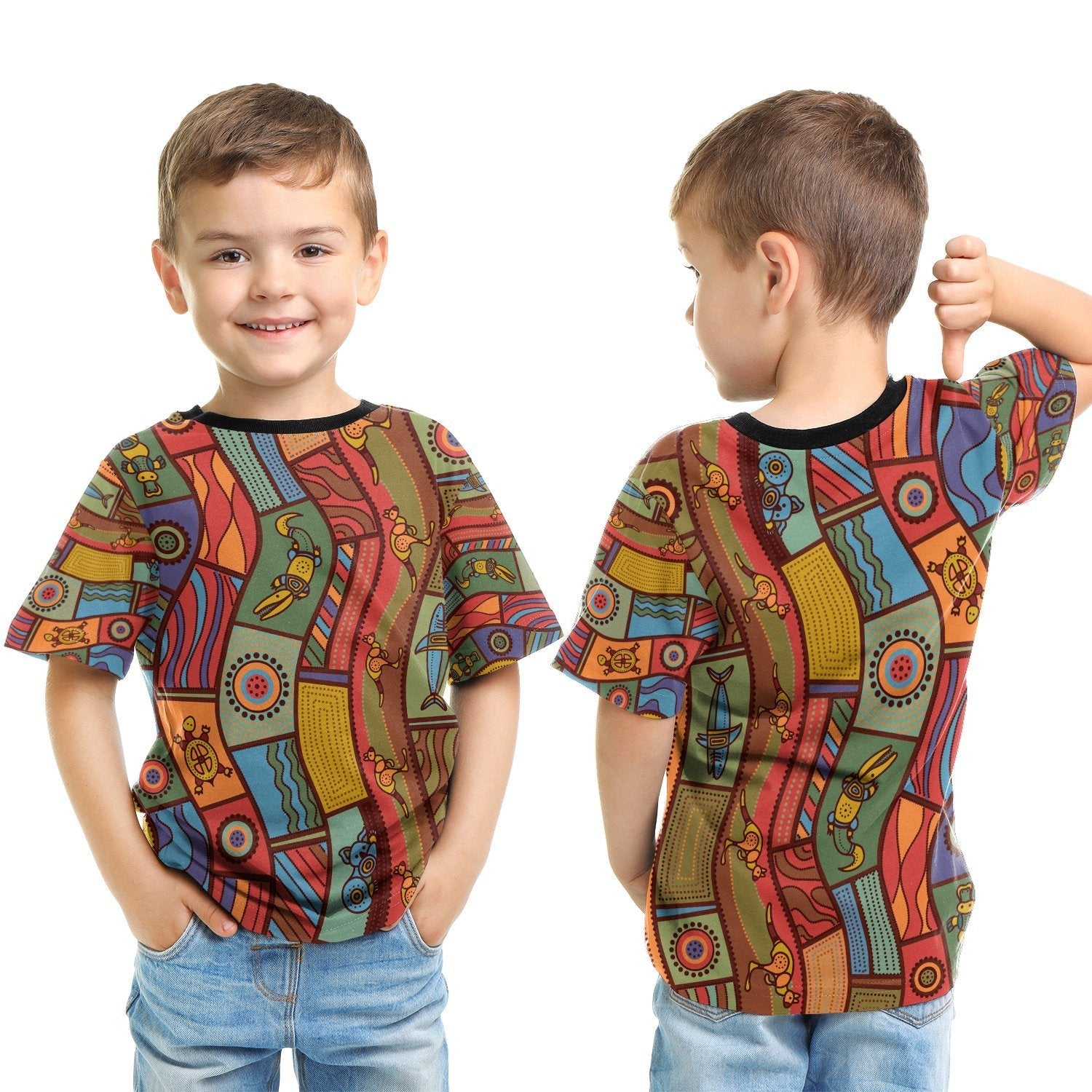 t-shirt-kid-aboriginal-art-with-animals