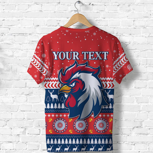 custom-personalised-roosters-t-shirt-merry-christmas-sydney