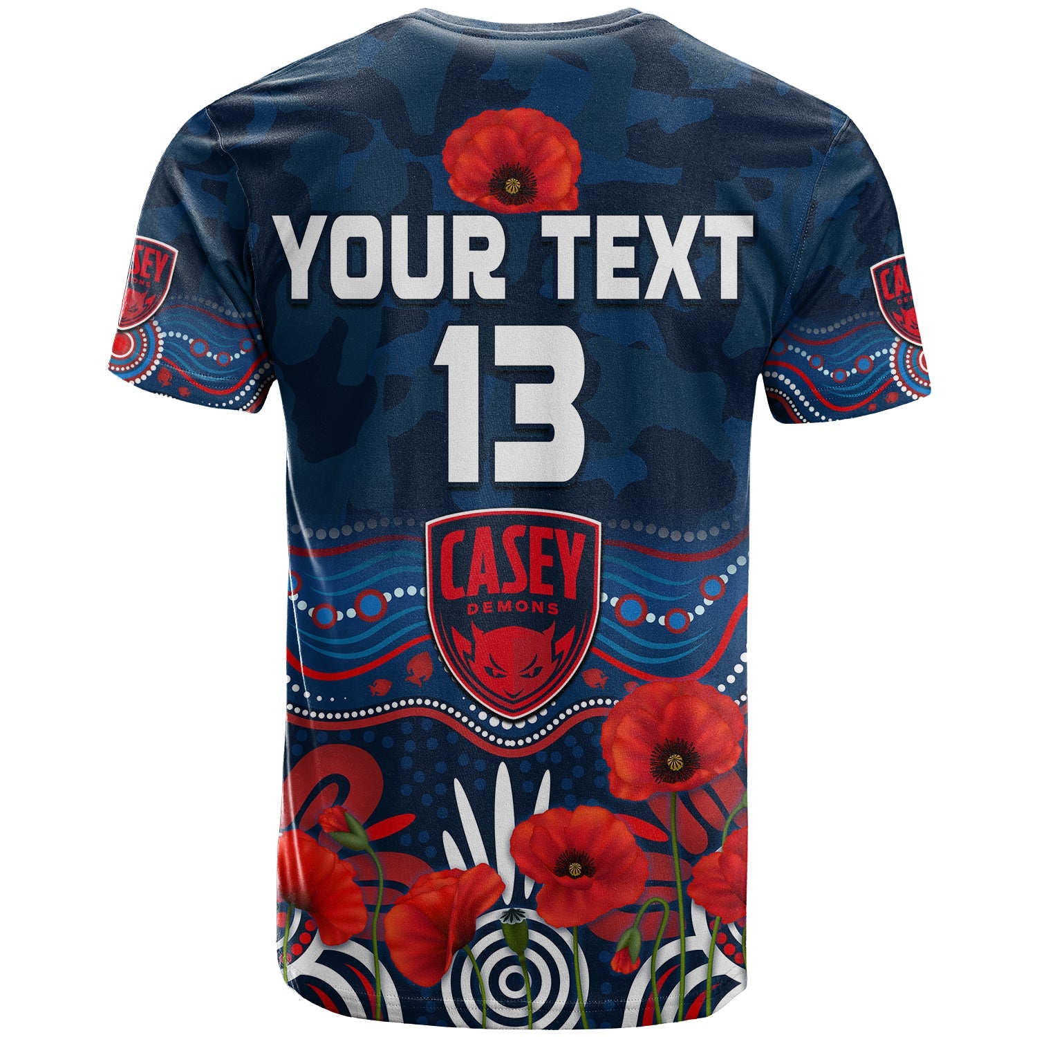 custom-text-and-number-demons-anzac-2022-t-shirt-casey-football-aboriginal-poppy