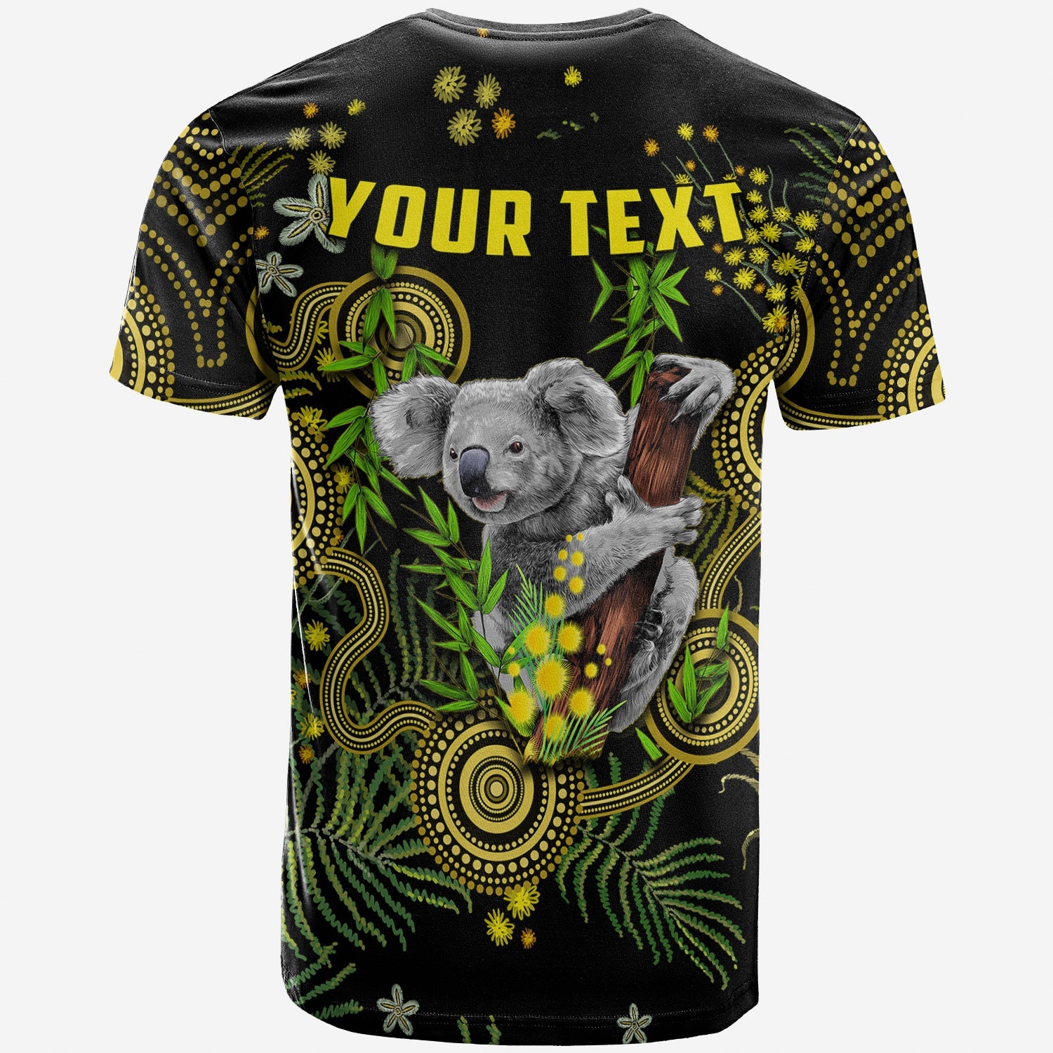 custom-personalised-golden-wattle-t-shirt-australia-acacia-pycnantha-mix-aboriginal
