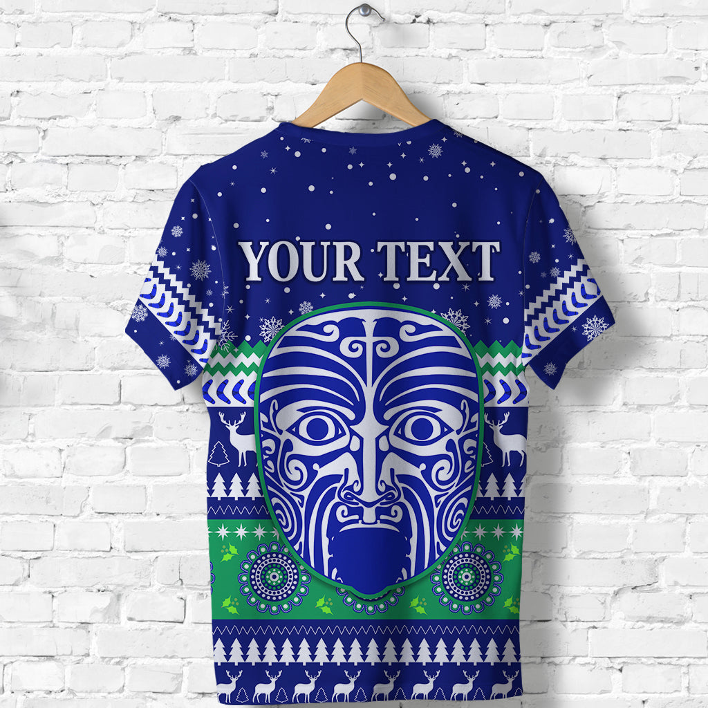 custom-personalised-warriors-t-shirt-merry-christmas-new-zealand