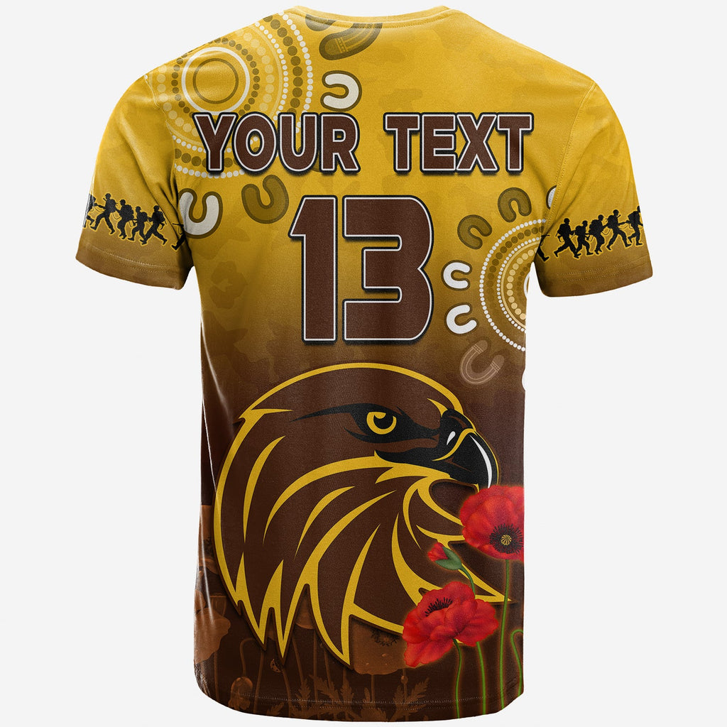 custom-text-and-number-hawks-anzac-2022-t-shirt-hawthorn-football-aboriginal-poppy