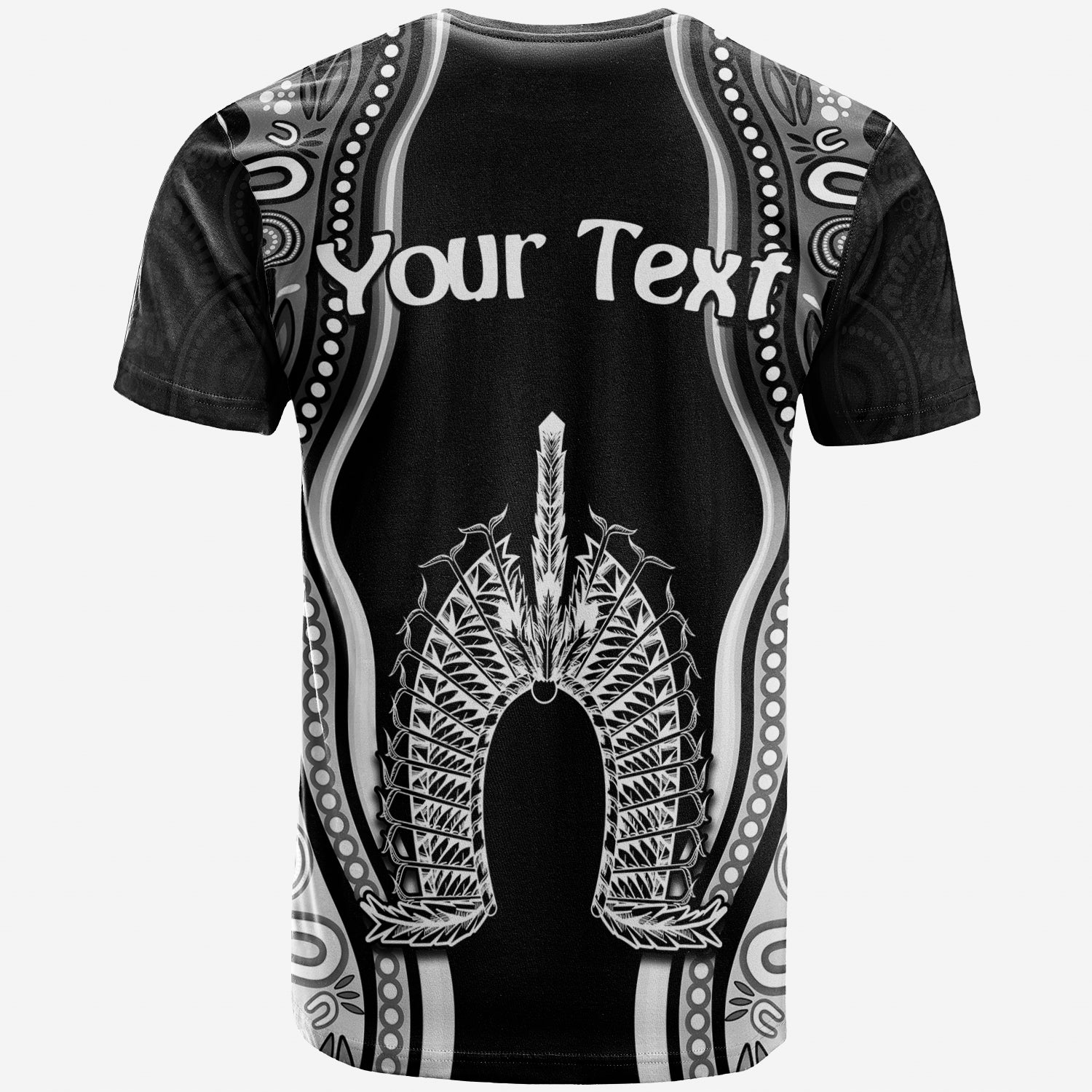custom-personalised-torres-strait-islands-t-shirt-the-dhari-mix-aboriginal-turtle-version-black