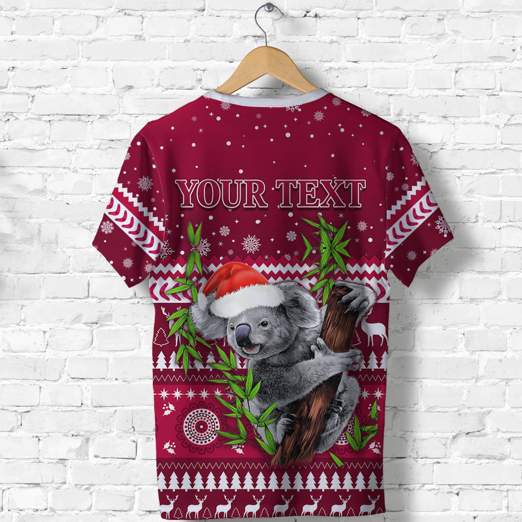 custom-personalised-reds-christmas-t-shirt-queensland-rugby-indigenous