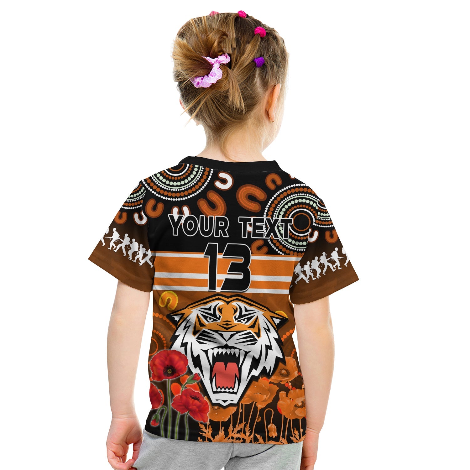 custom-text-and-number-wests-tigers-anzac-2022-t-shirt-kid-aboriginal-lest-we-forget