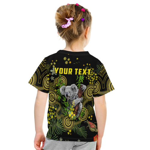 custom-personalised-golden-wattle-t-shirt-kid-australia-acacia-pycnantha-mix-aboriginal