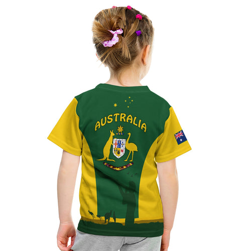 custom-personalised-australia-national-colours-t-shirt-kid-green-and-gold