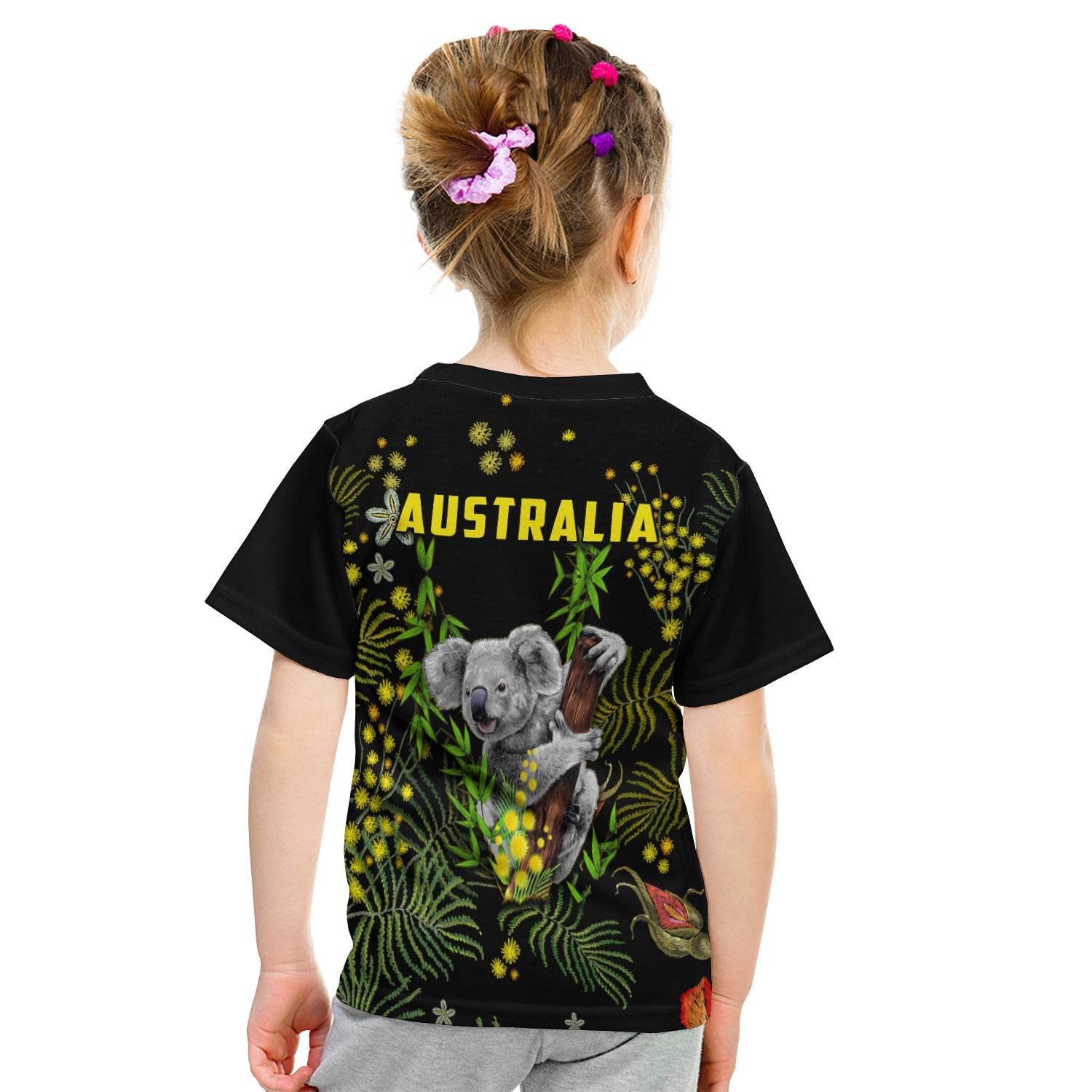 golden-wattle-t-shirt-kid-koala-australia-acacia-pycnantha-version-simple