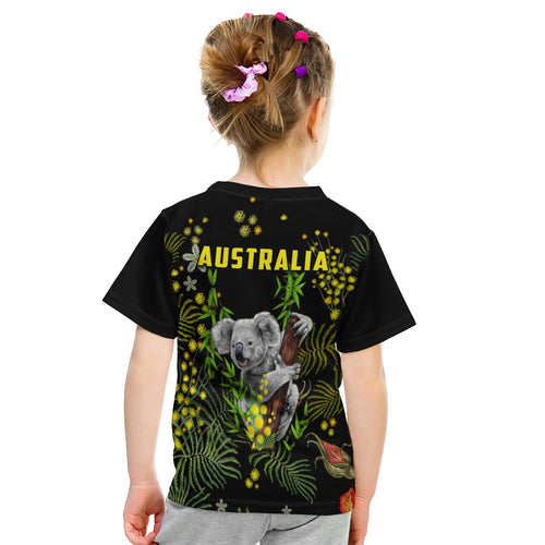 golden-wattle-t-shirt-kid-koala-australia-acacia-pycnantha-version-simple