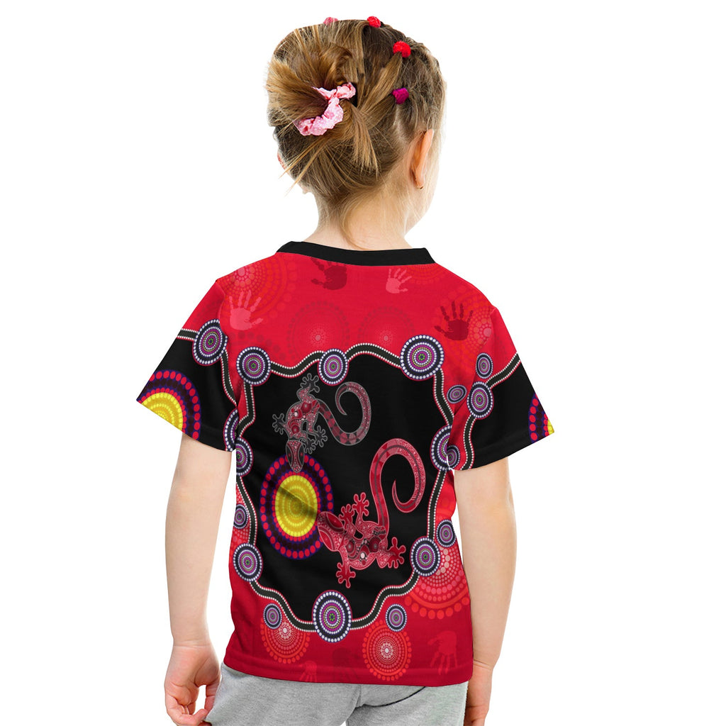 aboriginal-lizard-t-shirt-kid-attracted-australia-version-red