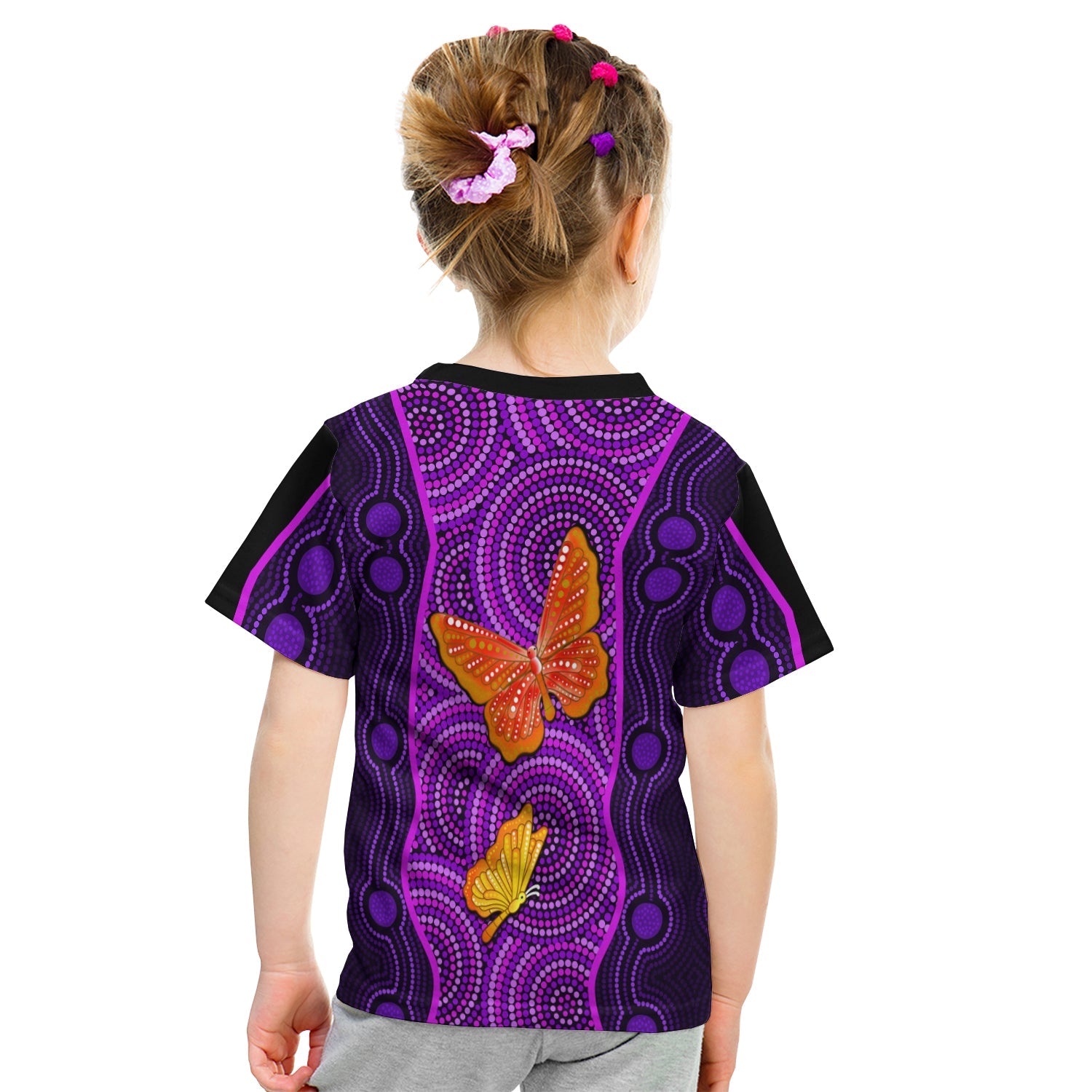 aboriginal-dot-t-shirt-kid-butterfly-natural-beauty