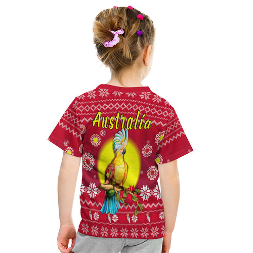 custom-personalised-australia-christmas-t-shirt-kid-be-loved-cockatoo