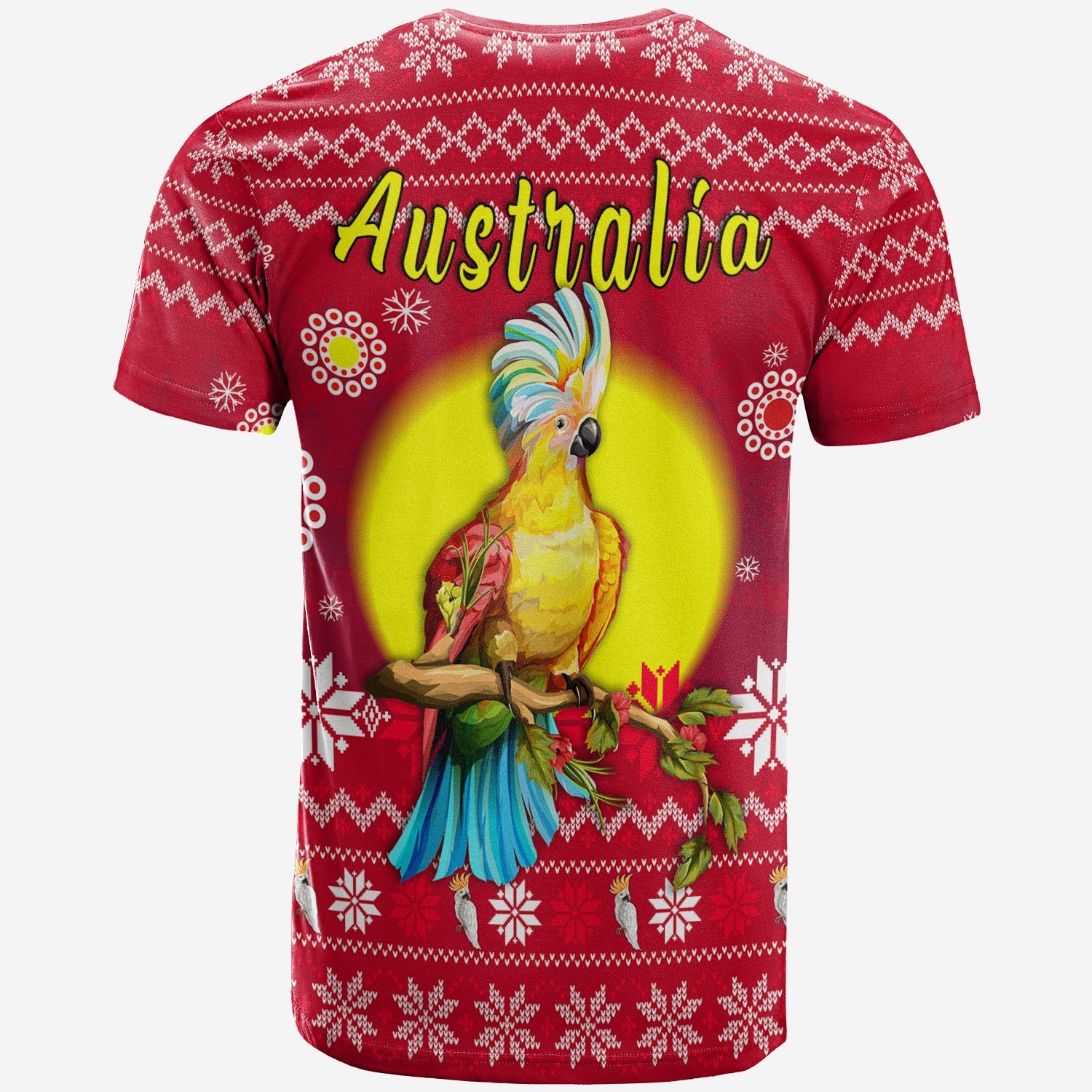 custom-personalised-australia-christmas-t-shirt-be-loved-cockatoo