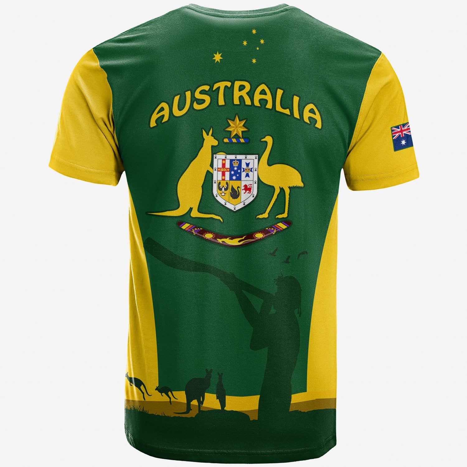 custom-personalised-australia-national-colours-t-shirt-green-and-gold