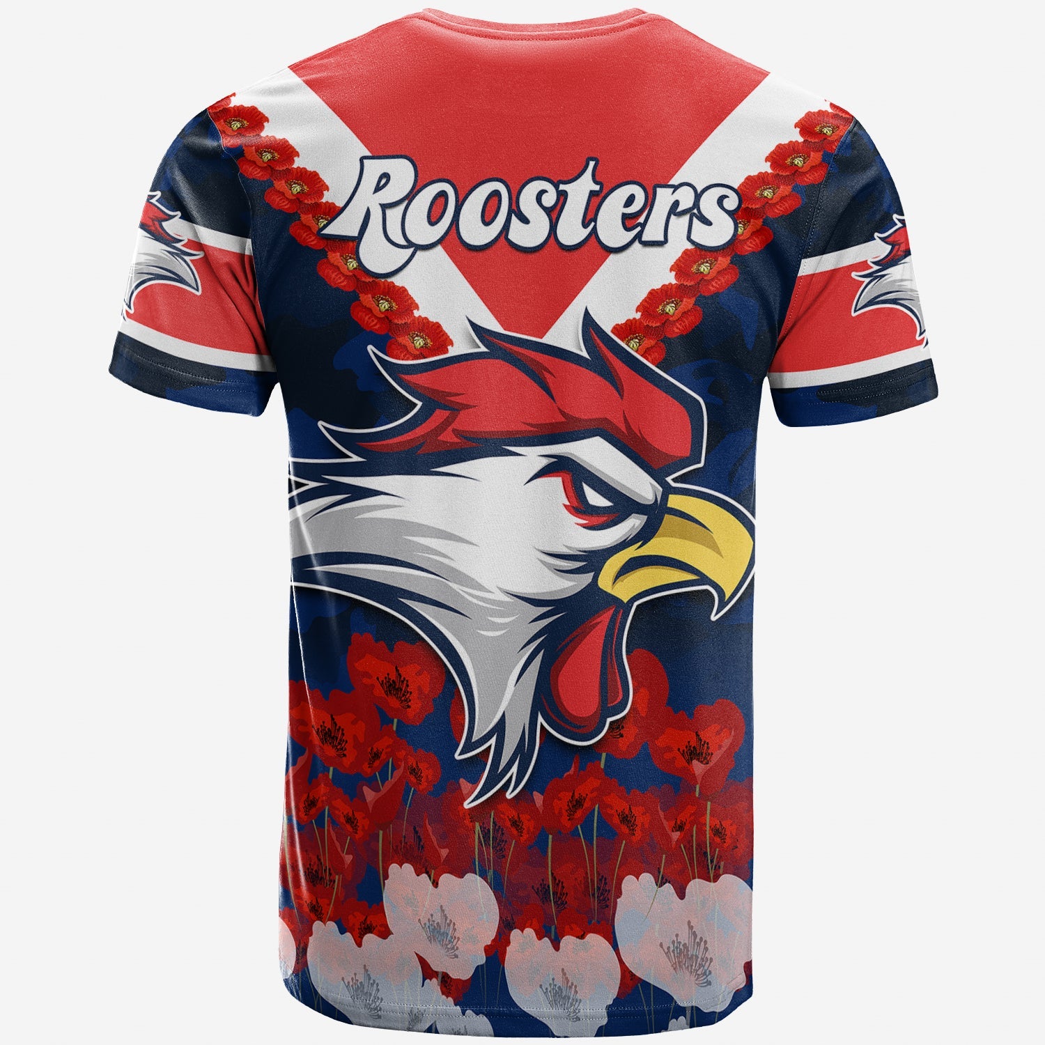 custom-personalised-roosters-anzac-2022-t-shirt-we-will-remember-them