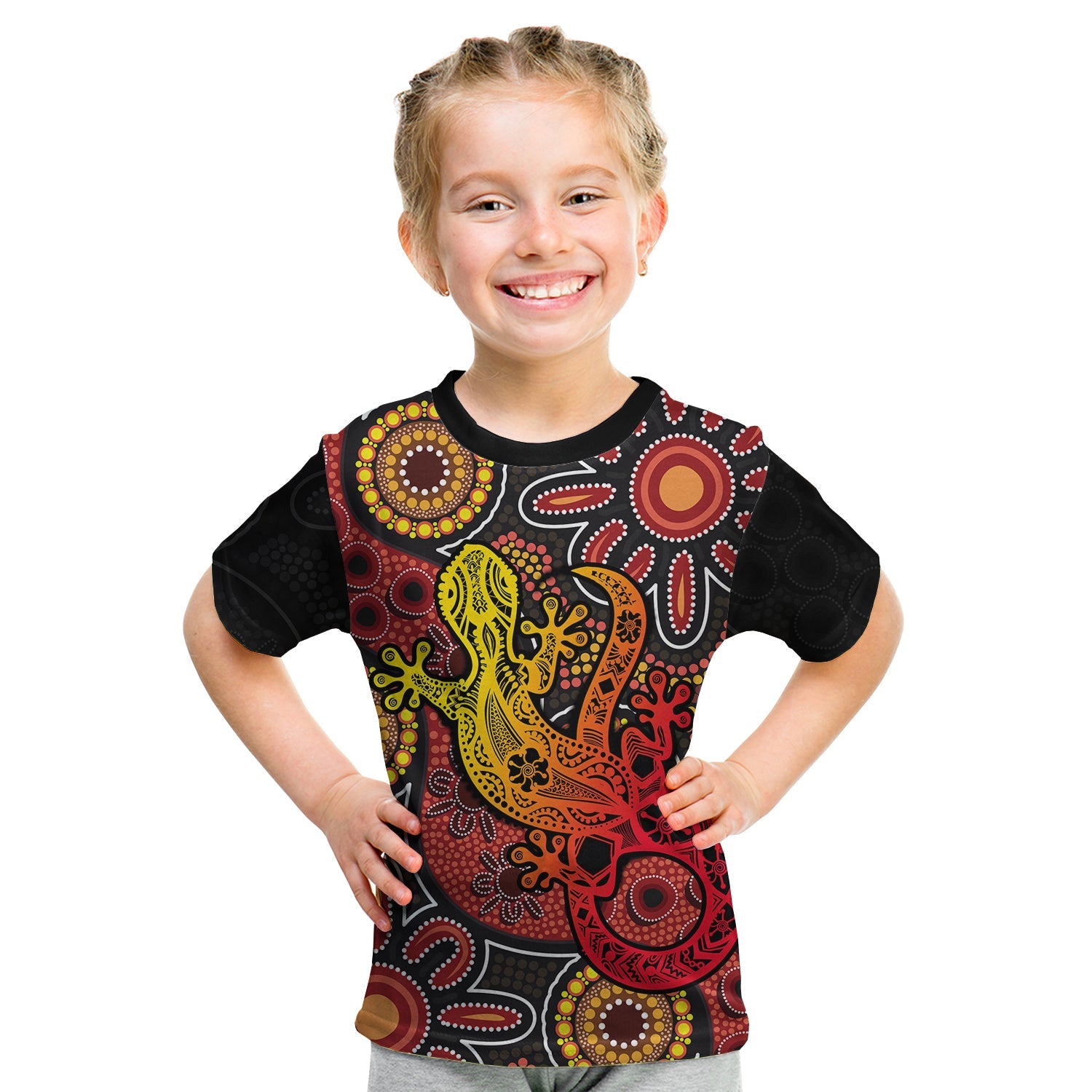 custom-personalisedaboriginal-lizard-t-shirt-kid