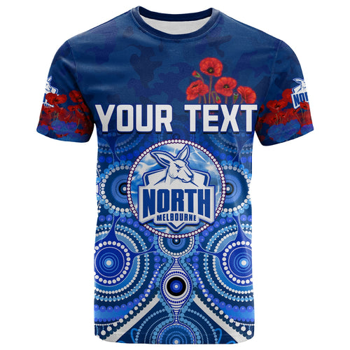 custom-personalised-kangaroos-anzac-2022-t-shirt-north-melbourne-football-aboriginal-poppy-flowers