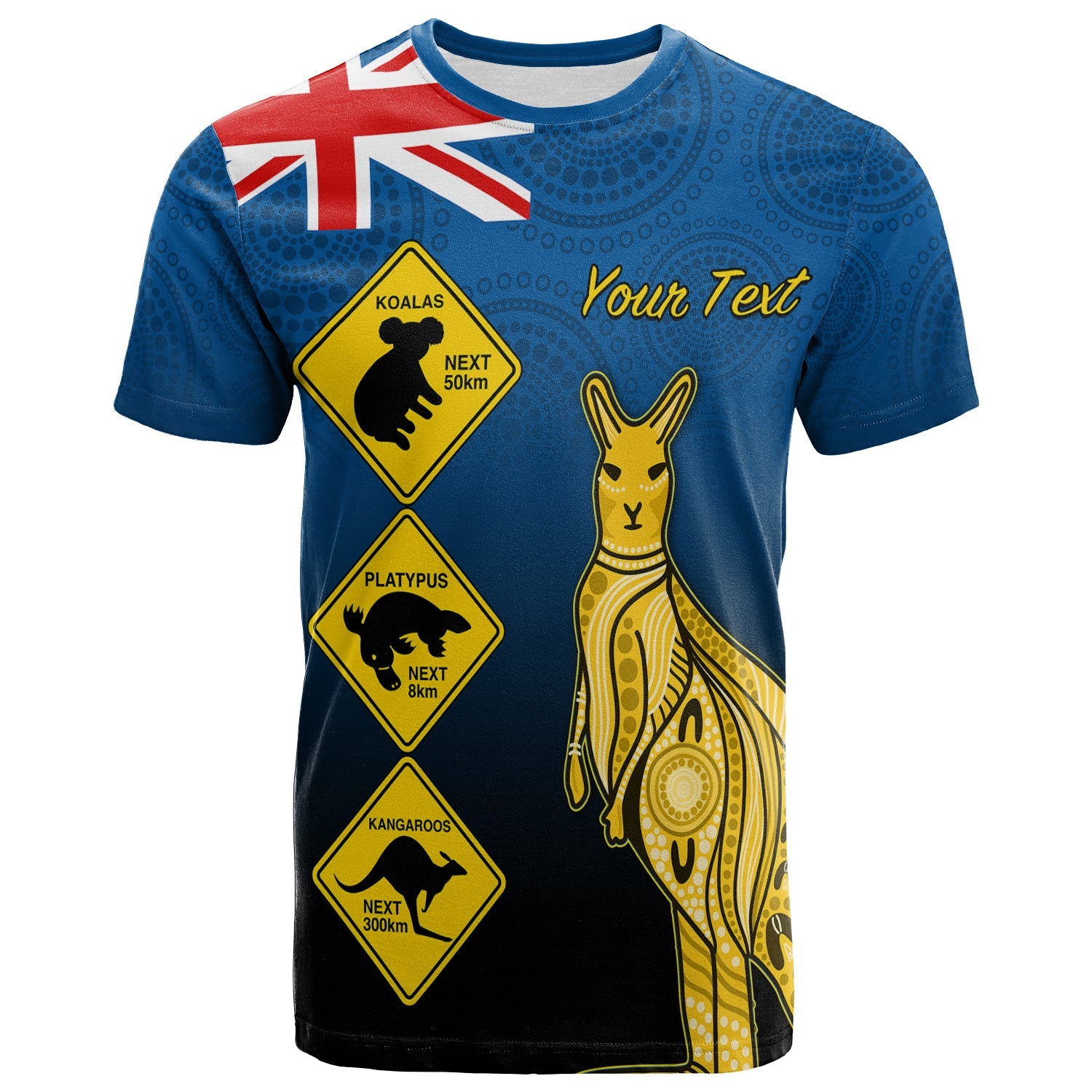 custom-personalised-australia-kangaroo-t-shirt-road-signs-aussie-aboriginal