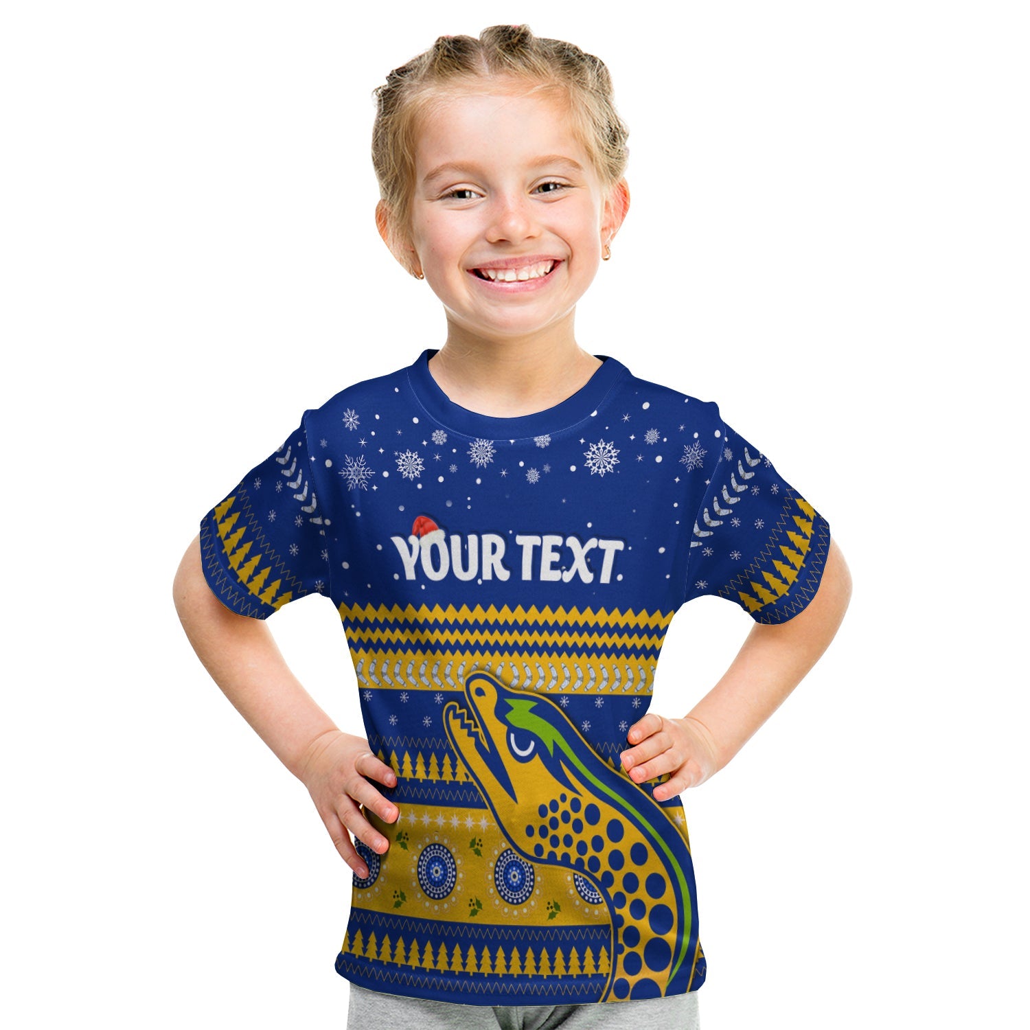 custom-personalised-eels-unique-t-shirt-kid-merry-christmas-parramatta