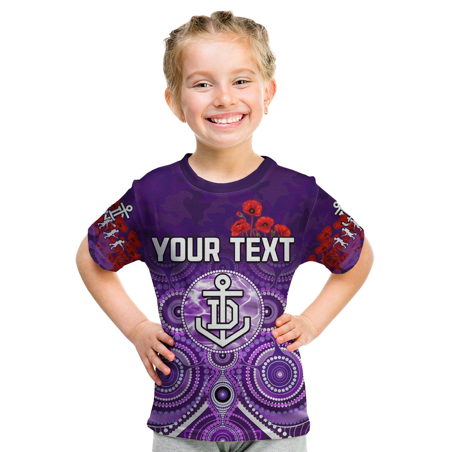 custom-personalised-dockers-anzac-2022-t-shirt-kid-fremantle-football-aboriginal-poppy-flowers
