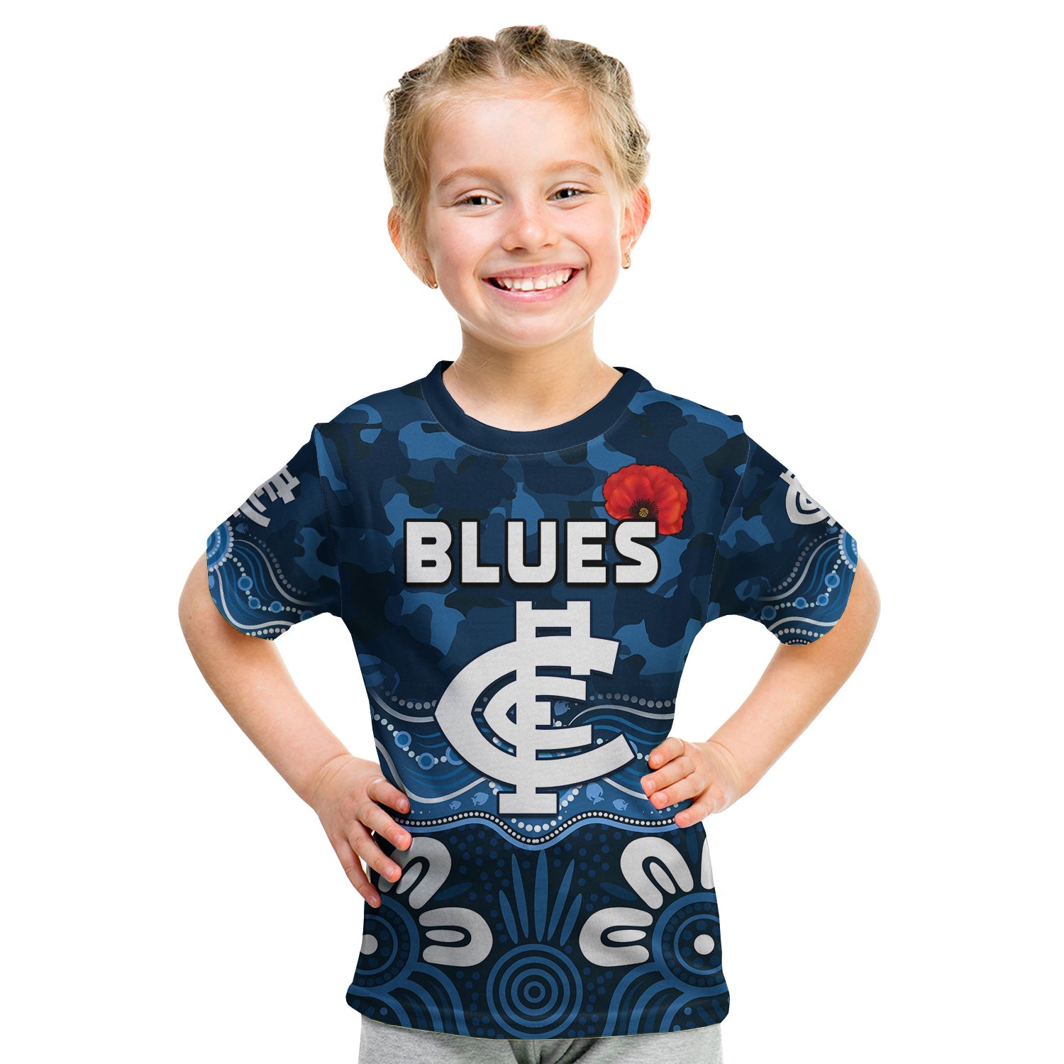custom-text-and-number-blues-anzac-2022-t-shirt-carlton-football-aboriginal-poppy
