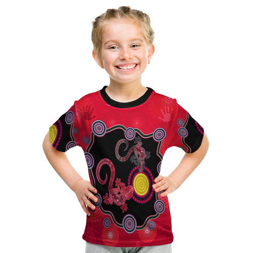 aboriginal-lizard-t-shirt-kid-attracted-australia-version-red
