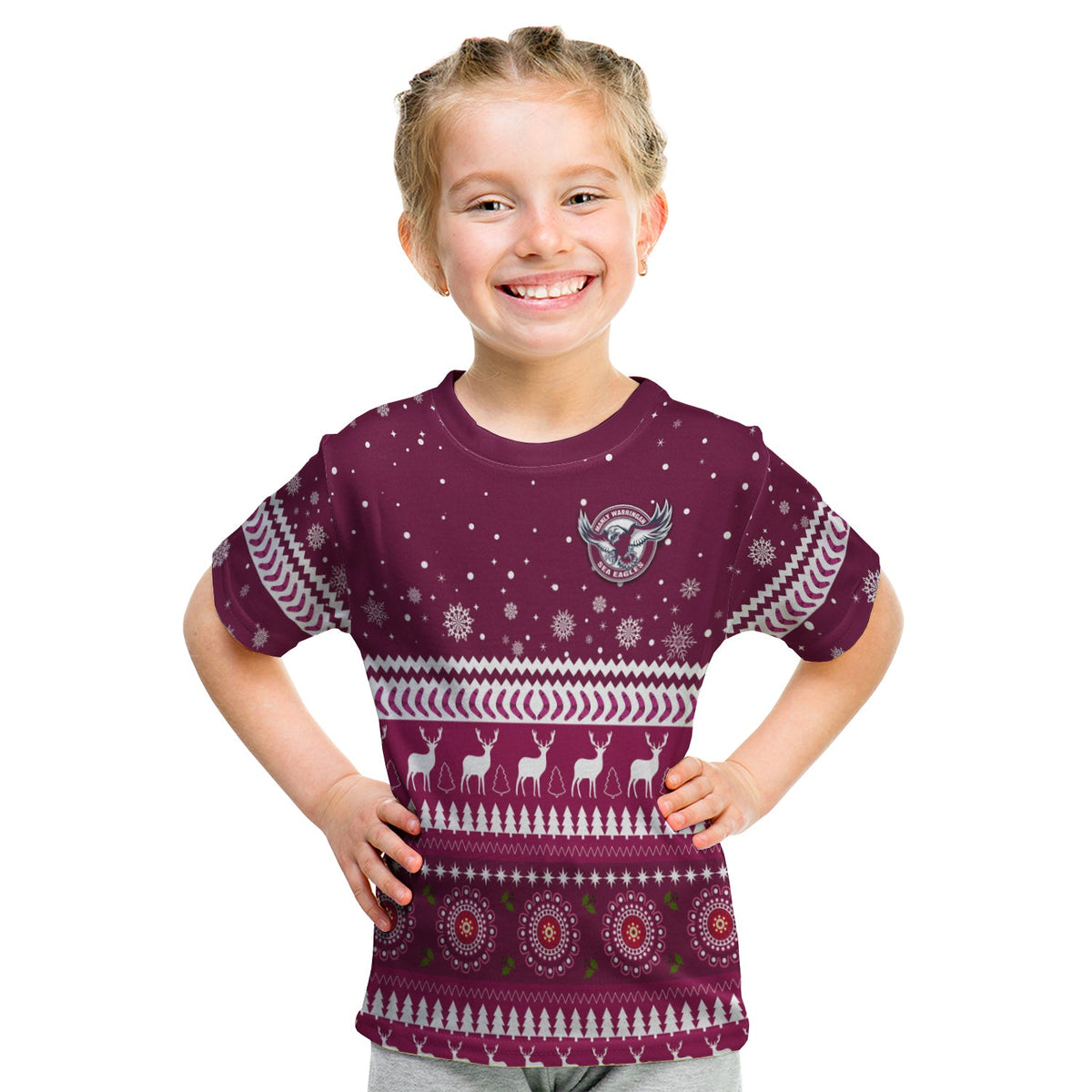 sea-eagles-christmas-t-shirt-kid-manly-warringah