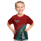 custom-personalised-new-zealand-maori-t-shirt-kid-fern-and-manaia-version-red