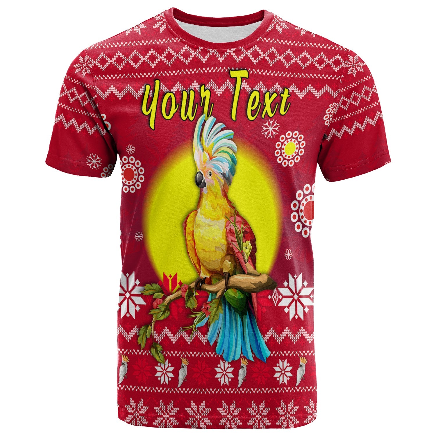 custom-personalised-australia-christmas-t-shirt-be-loved-cockatoo
