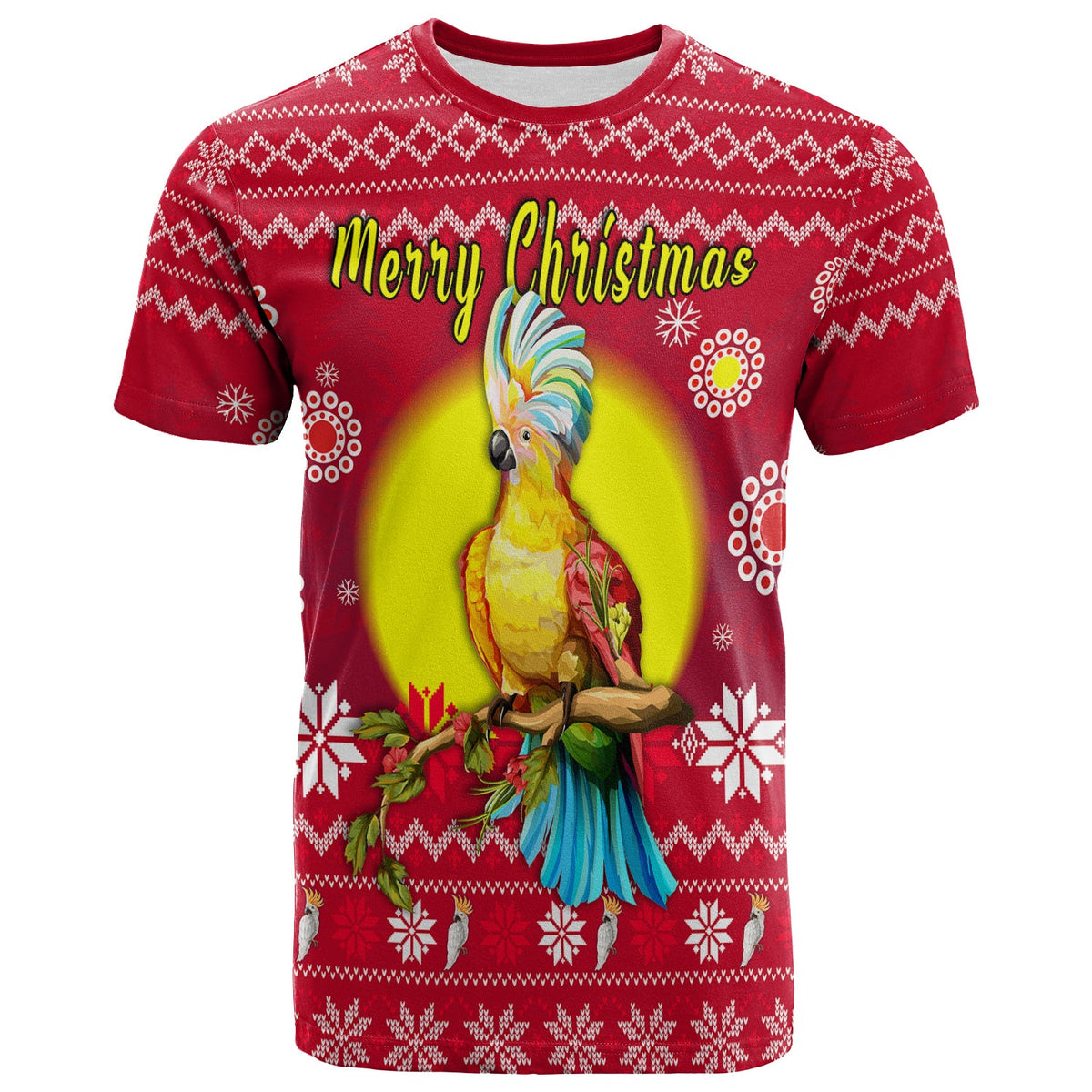 australia-christmas-t-shirt-be-loved-cockatoo