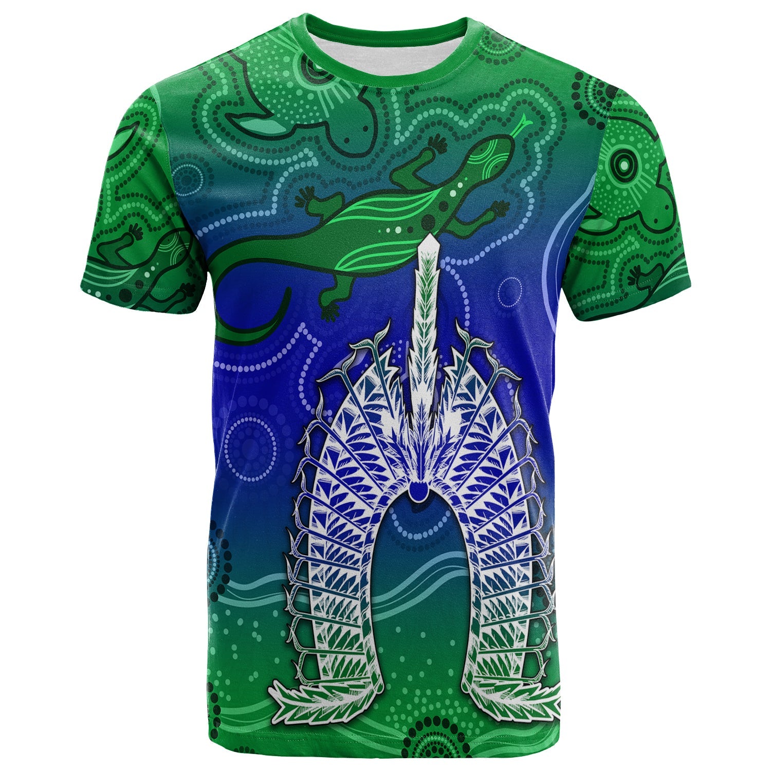 custom-personalised-torres-strait-islands-t-shirt-aboriginal-art-lizard-symbol-peace