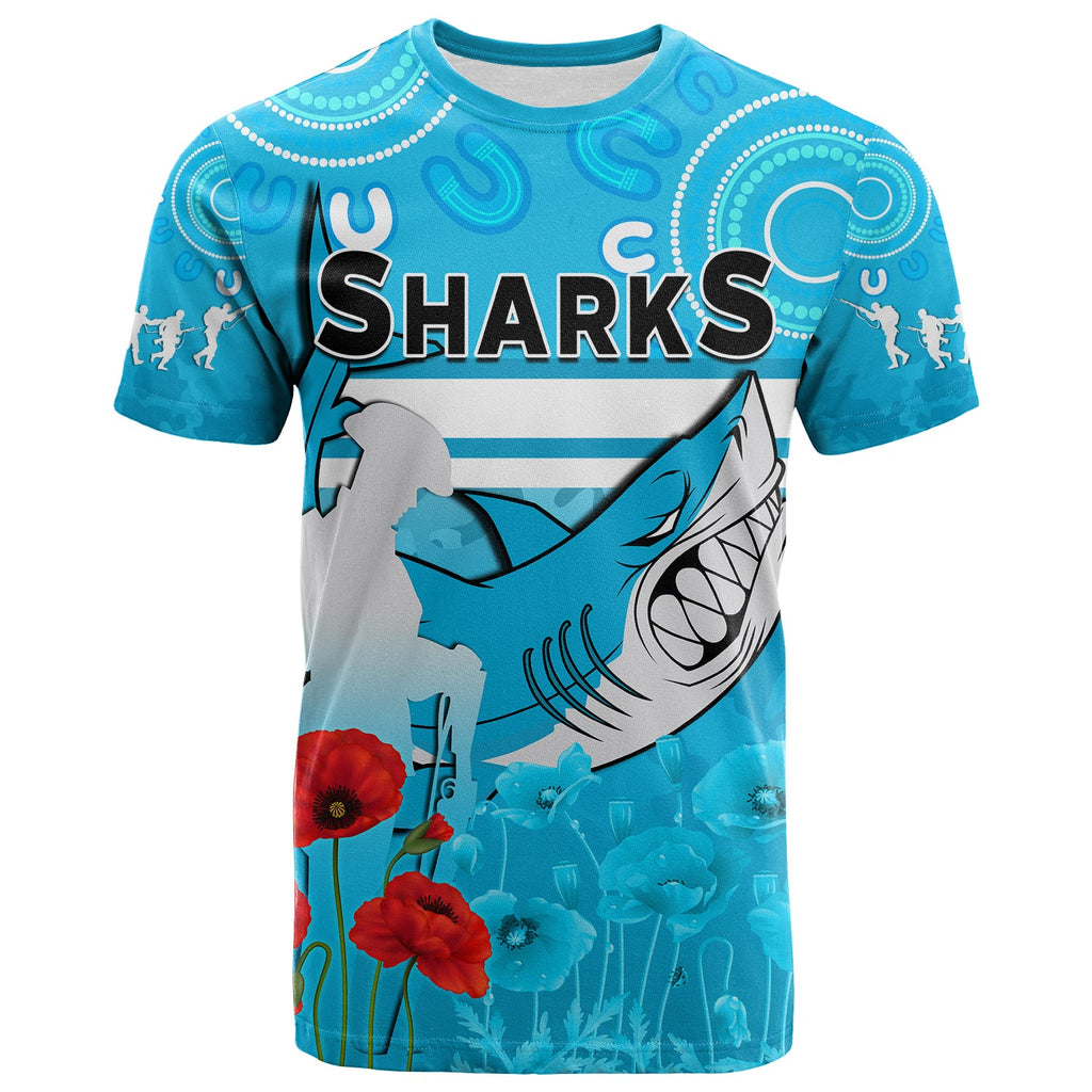 custom-text-and-number-sharks-anzac-2022-t-shirt-cronulla-sutherland-lest-we-forget