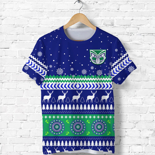custom-personalised-warriors-t-shirt-merry-christmas-new-zealand