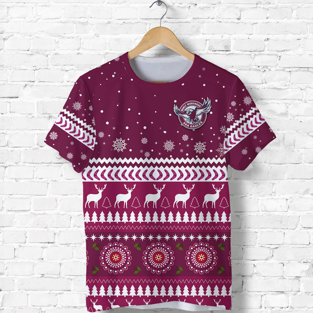 custom-personalised-sea-eagles-christmas-t-shirt-manly-warringah