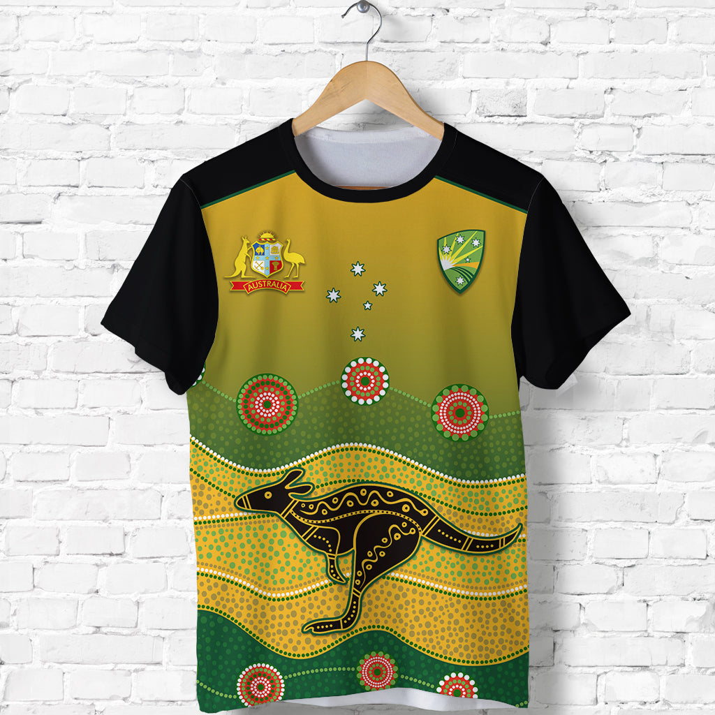 custom-personalised-cricket-australia-t-shirt-indigenous-kangaroo-custom-text-and-number