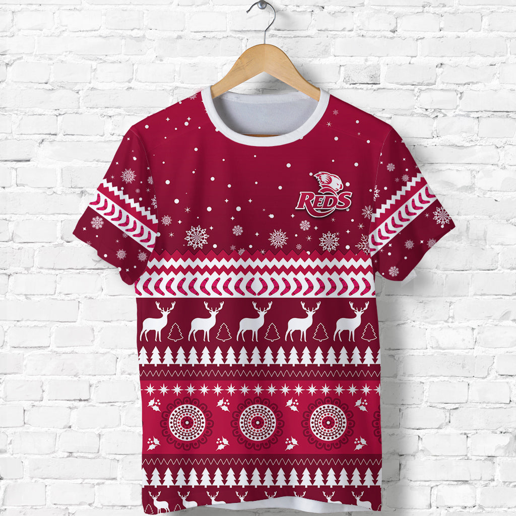 custom-personalised-reds-christmas-t-shirt-queensland-rugby-indigenous