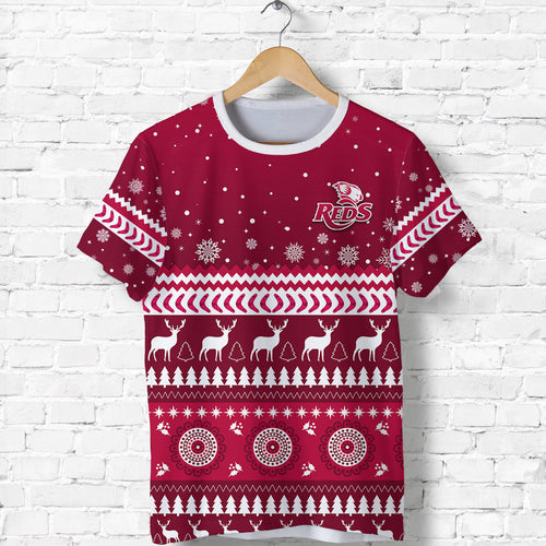 custom-personalised-reds-christmas-t-shirt-queensland-rugby-indigenous