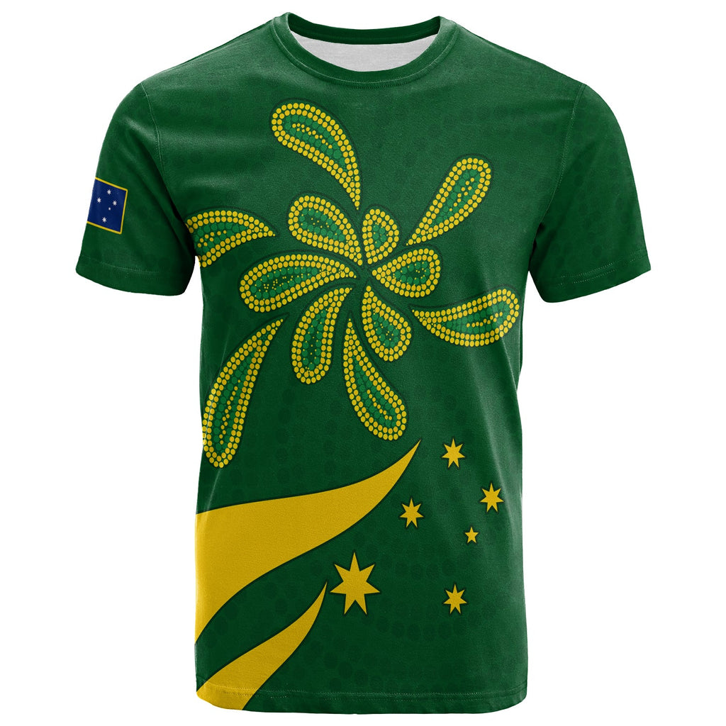custom-personalised-green-and-gold-t-shirt-australia-national-colours-lt13