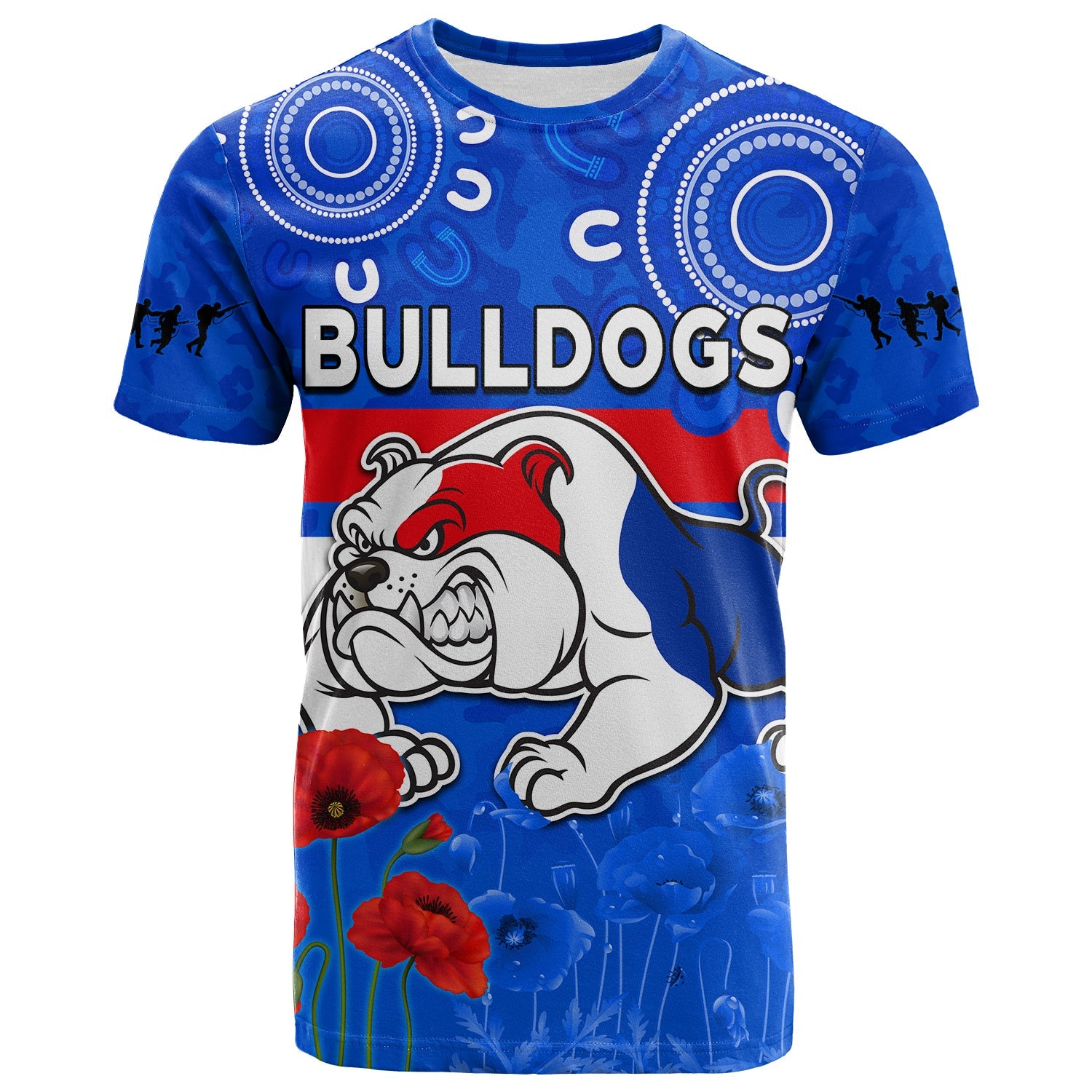 custom-text-and-number-bulldogs-anzac-2022-t-shirt-western-dogs-aboriginal-poppy