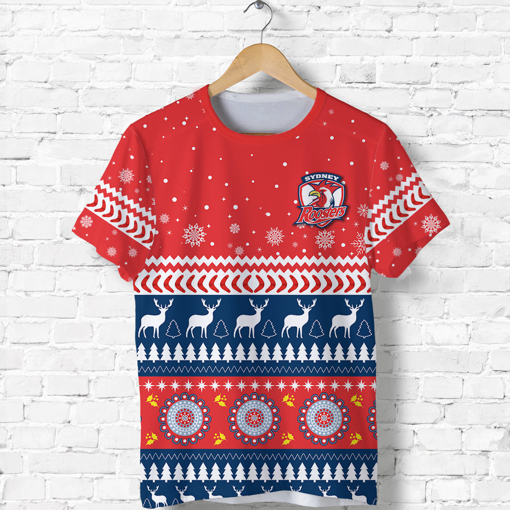 custom-personalised-roosters-t-shirt-merry-christmas-sydney