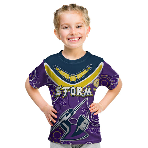 (Custom Personalised) Go Storm Rugby Aboriginal Boomerang T Shirt Jersey  LT6