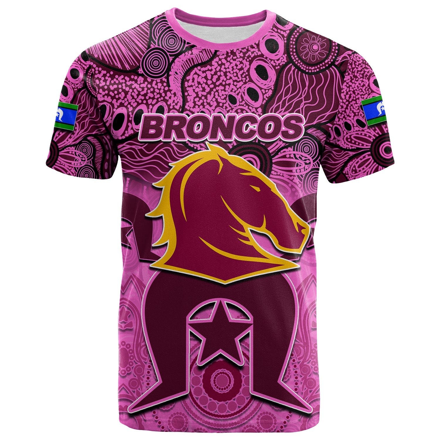 custom-personalised-broncos-torres-strait-islanders-mix-aboriginal-t-shirt-pink-style