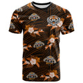 (Custom Text And Number) Wests Tigers Rugby T Shirt Polynesian Tribal Mix Tropical Hawaiian Style LT14