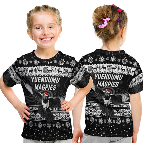 yuendumu-magpies-football-club-t-shirt-kid-christmas-simple-style-black